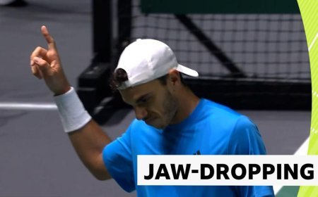Watch: Cerundolo's 'jaw-dropping' drop shot against Draper