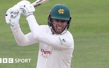 Slater's century puts Notts in command at Kent