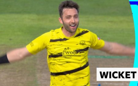 'An absolute ripsnorter!' - Alsop bowled first ball by Taylor