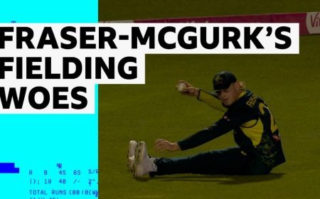 'He's having a 'mare!' - Fraser-McGurk's consecutive slip-ups