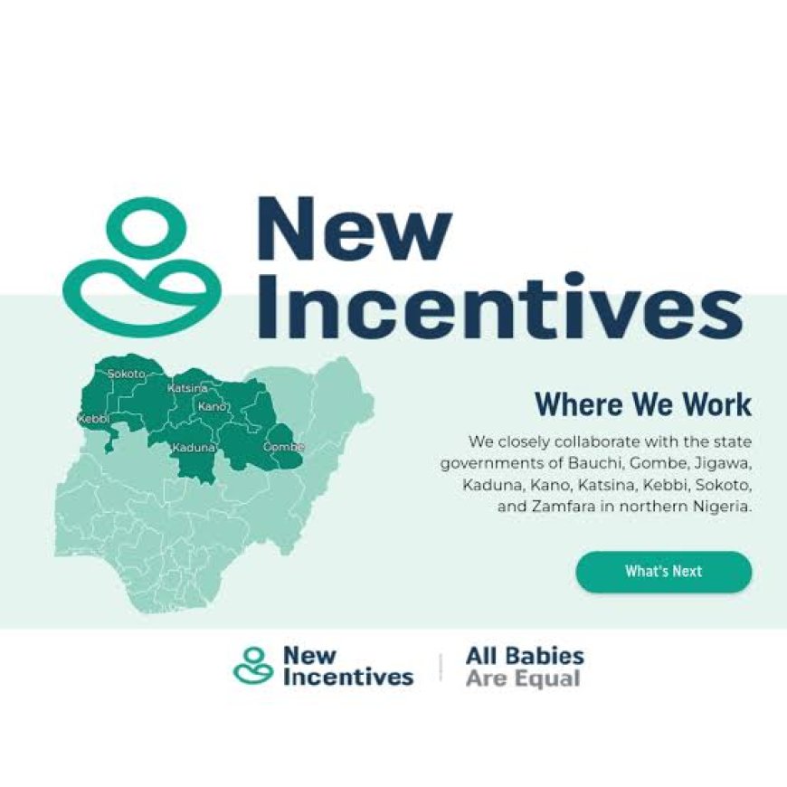 Vacancies : Job Opportunity at New Incentives NGO, available state, kebbi, Jigawa, bauchi, yobe, niger