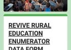 Revive Rural Education Enumerator Shortlist 2025: Important Update for Applicants