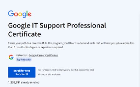 Apply for Free Google IT Support Professional Certificate