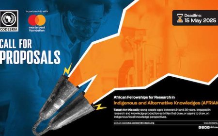 African Fellowships for Research in Indigenous and Alternative Knowledges (AFRIAK) by CODESRIA – Paid Fellowship for Young Researchers in Africa