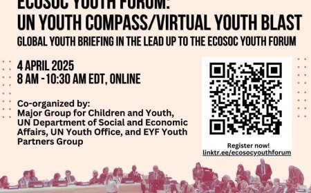 Registration Open – Global Youth Briefing on ECOSOC Youth Forum | UN Youth Compass / Virtual Youth Blast