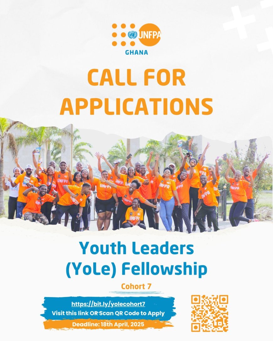 Call for Applications:UNFPA Youth Leaders (YoLe) Fellowship Program(Fully-funded)