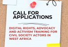 ​Call for Applications: Digital Rights, Advocacy, and Activism Training for Civil Society Actors in West Africa