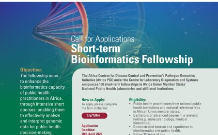 Apply Now: Fully-funded Africa CDC Bioinformatics Fellowship 2025 – Short-Term Training for Public Health Professionals in Africa