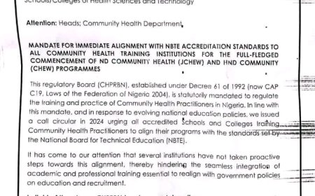 Latest Update: Community Health Training: JCHEW Now ND, CHEW Now HND