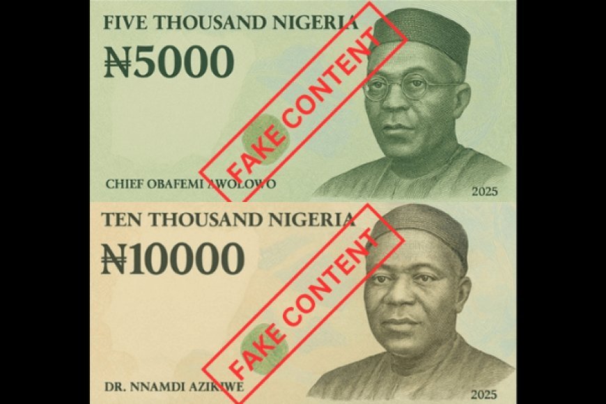 CBN declares report on N10,000, N5,000 banknotes as fake