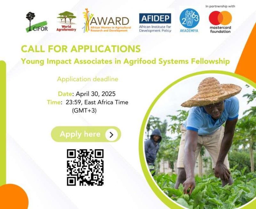 Young Impact Associates in Agrifood Systems Fellowship 2025 – Mastercard Foundation & Partners – Paid Fellowship for Young Africans (Ghana, Kenya, Uganda)