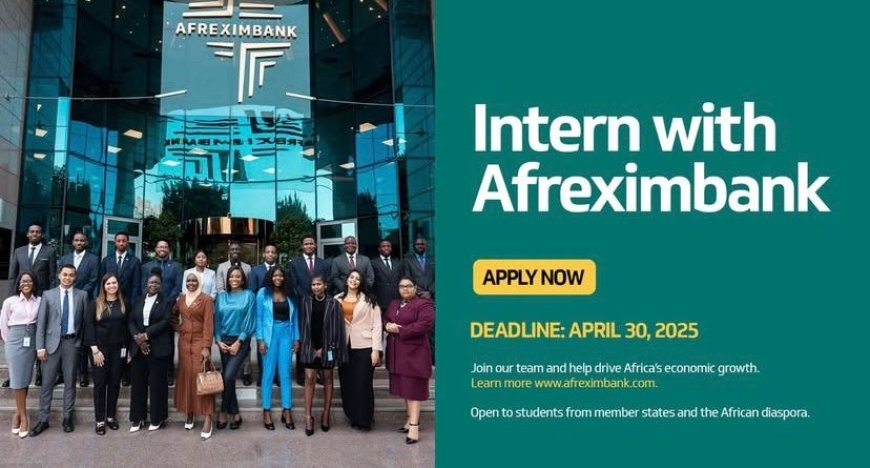 Paid Internship Opportunity at Afreximbank: Gain Experience in African Trade and Finance