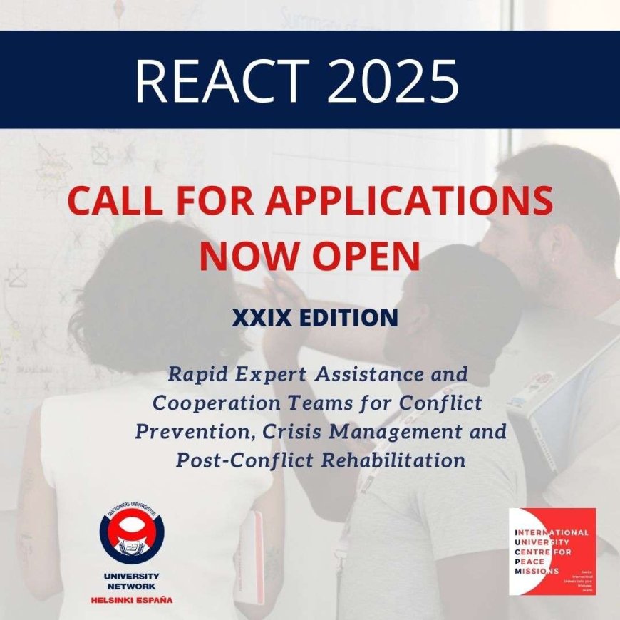 REACT Training Program – Call for Applications 2025