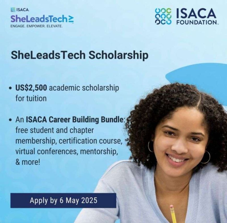Apply for the 2025 SheLeadsTech Scholarship for Women in Cybersecurity – $2,500 + Career Development Bundle