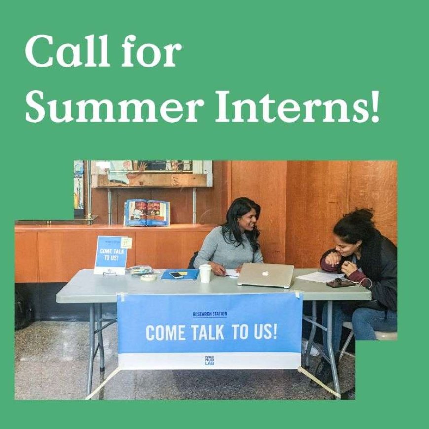 Calling All Changemakers: Summer 2025 Internship Opportunity with the Public Policy Lab